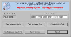 Software Protection Activation Screen